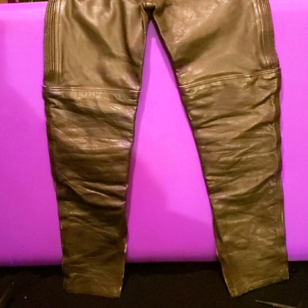 Baby Biker Leather Riding Pants